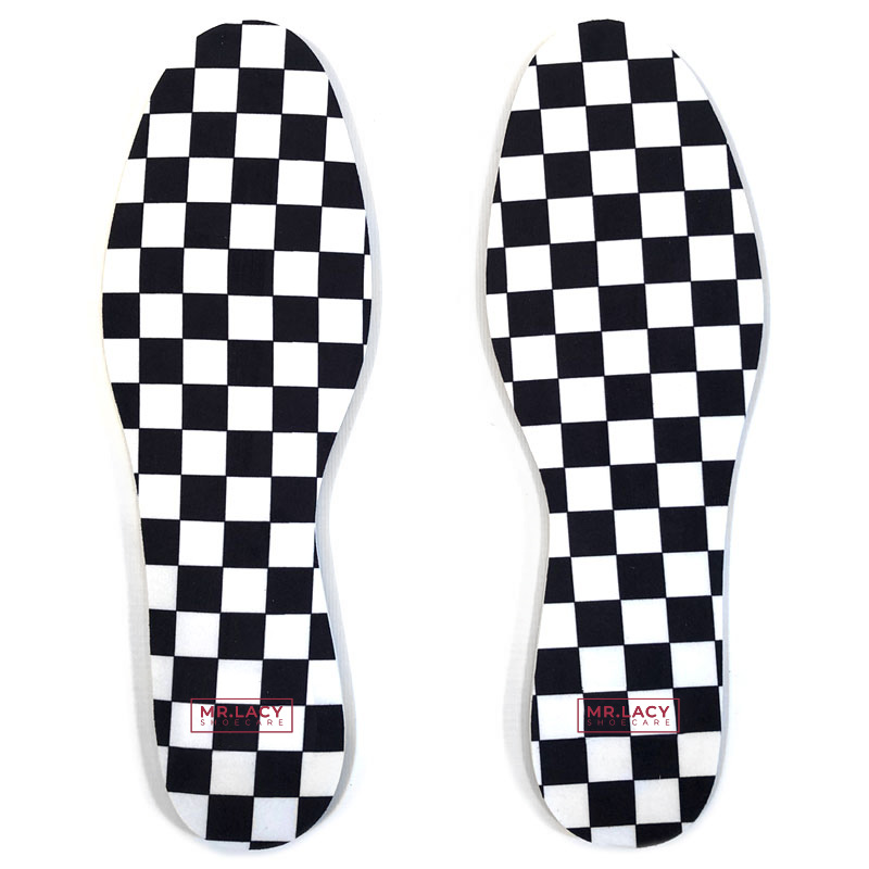 Mr.Lacy Insoles Print Pack Checkered Black-White