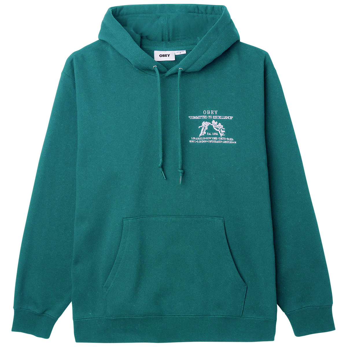 Obey Excellence Hooded Sweater Aventurine Green