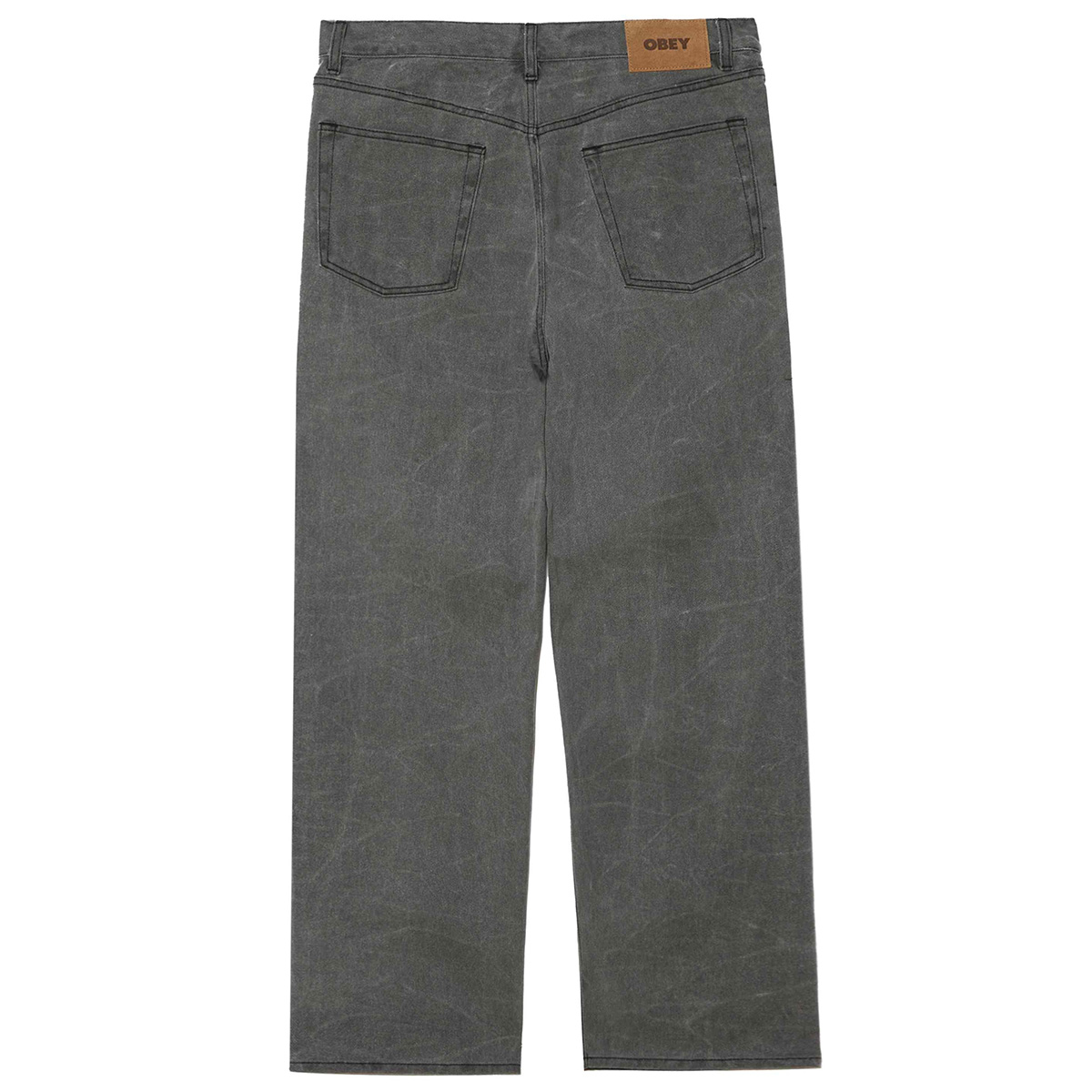 Obey Classic Wrinkle Baggy Denim Pant Black Wrinkle Wash Obey Classic Wrinkle Baggy Denim Pant Black Wrinkle Wash