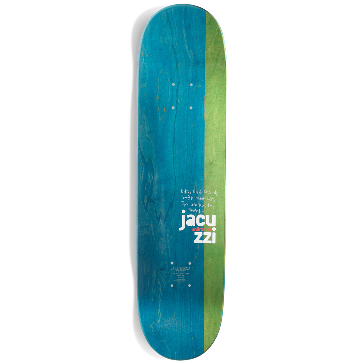 Jacuzzi Flavor Skateboard Deck 8.25