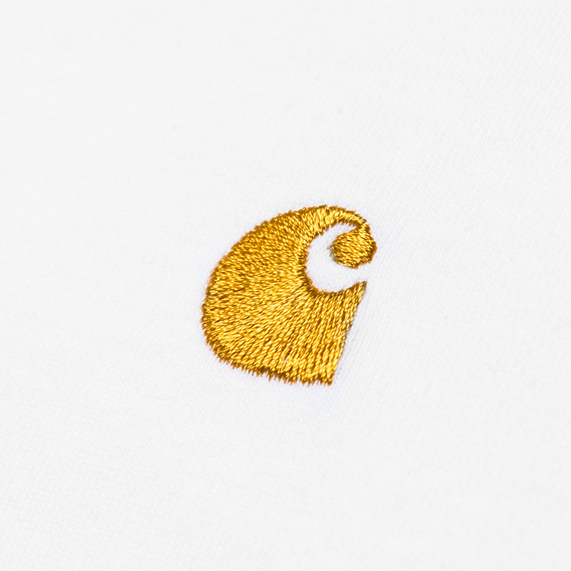 Carhartt WIP Chase T-Shirt White/Gold Carhartt WIP Chase T-Shirt White/Gold