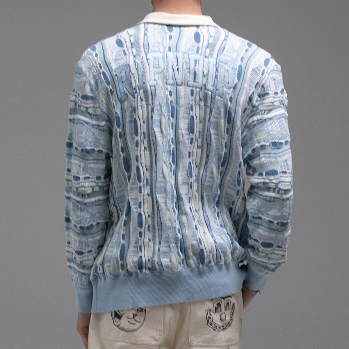 RIPNDIP Corded Button Up Jacket Light Blue RIPNDIP Corded Button Up Jacket Light Blue