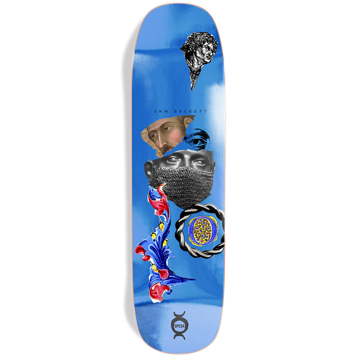 Opera Sam Beckett Clipped Skateboard Deck Blue 8.75