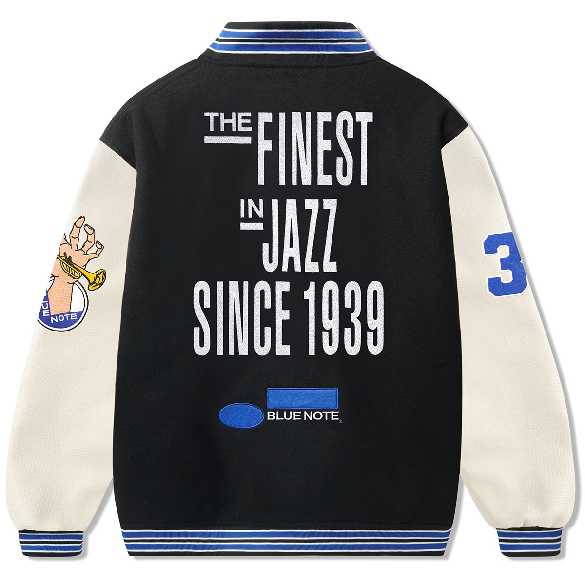 Butter Goods Blue Note Varsity Jacket Navy / Cream Butter Goods Blue Note Varsity Jacket Navy / Cream