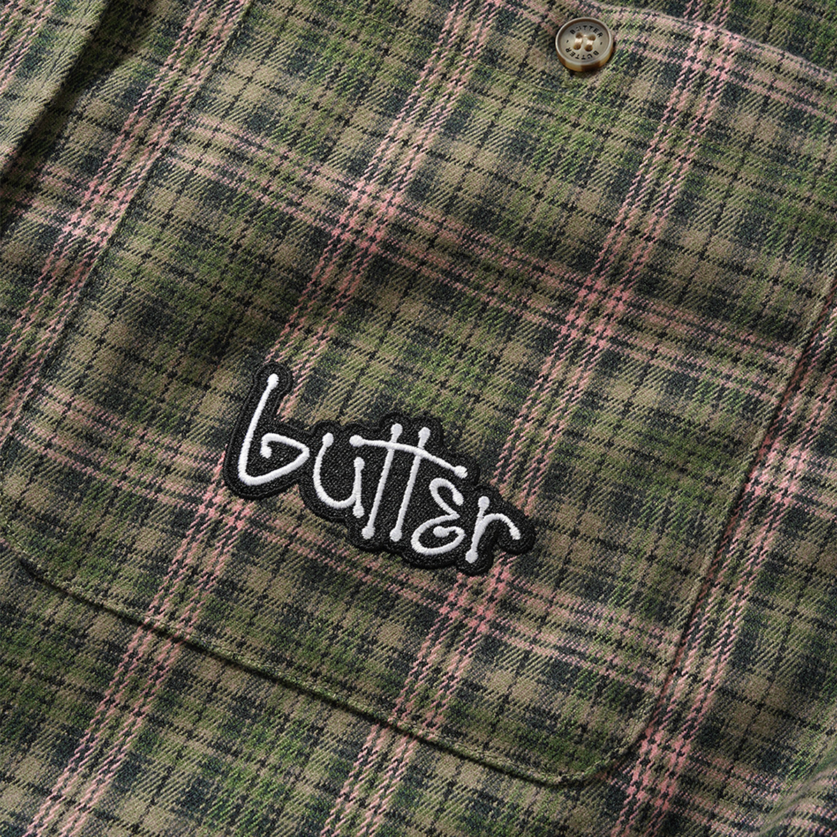Butter Goods Connection Shirt Sage / Pink