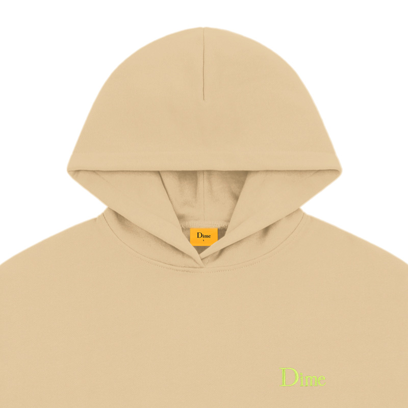Dime Classic Small Logo Hoodie Sand