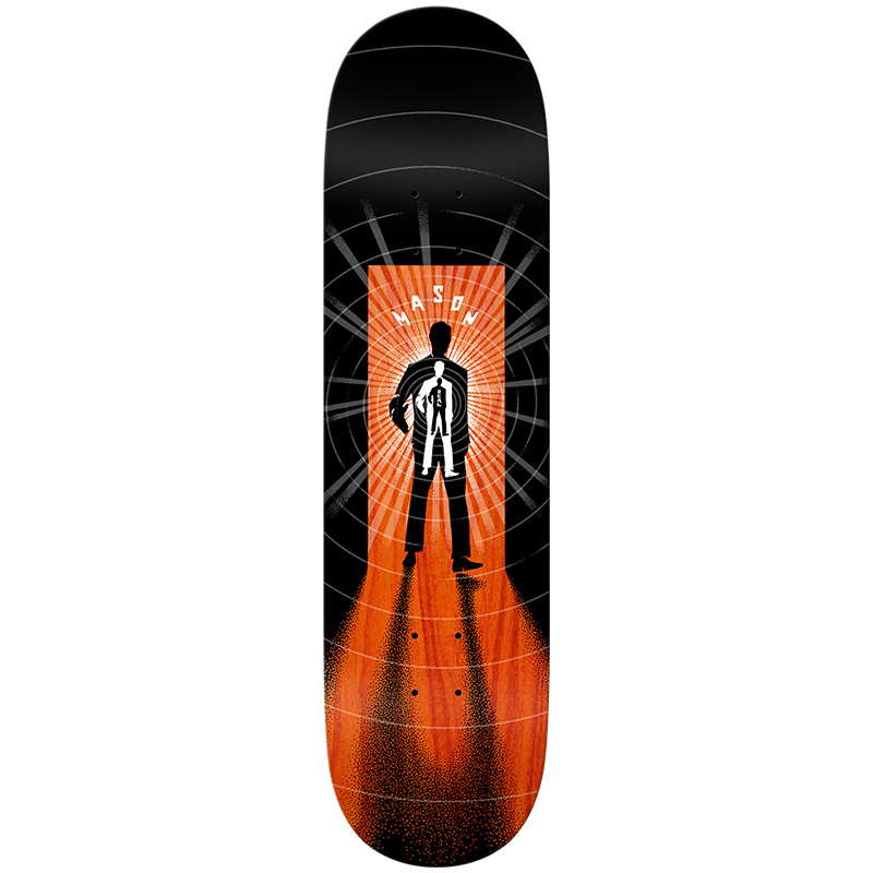 Real Mason Enigma Skateboard Deck Black Full SE 8.5 Real Mason Enigma Skateboard Deck Black Full SE 8.5