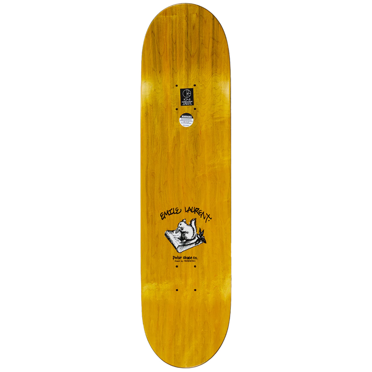 Polar Emile Laurent Burnside 2084 Skateboard Deck 8.5 Polar Emile Laurent Burnside 2084 Skateboard Deck 8.5
