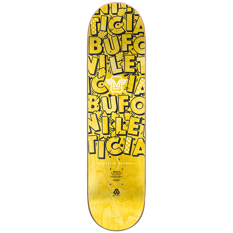 Monarch Project Leticia Rialto R7 Skateboard Deck Red 8.0 Monarch Project Leticia Rialto R7 Skateboard Deck Red 8.0