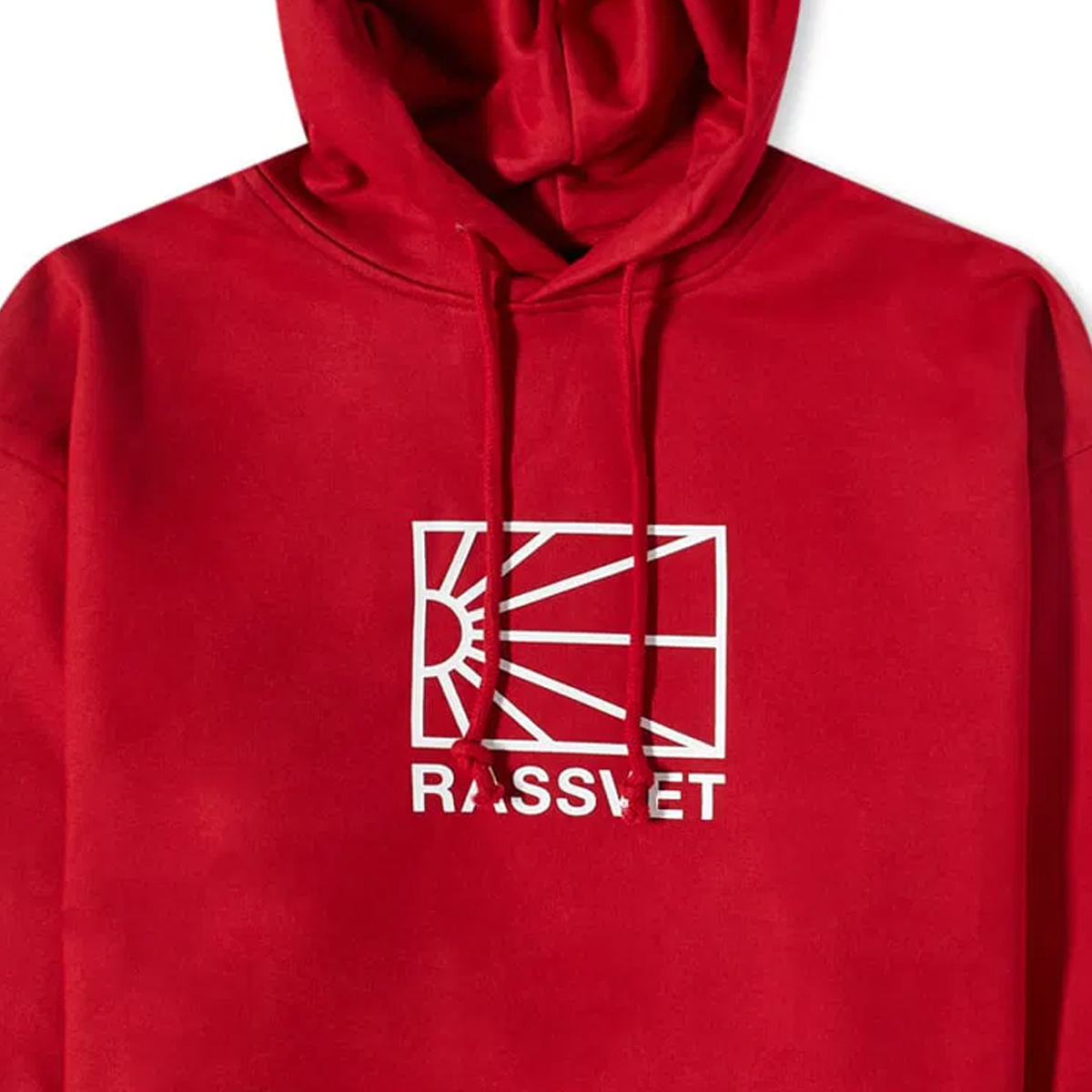 Rassvet Logo Hooded Sweater Dark Red