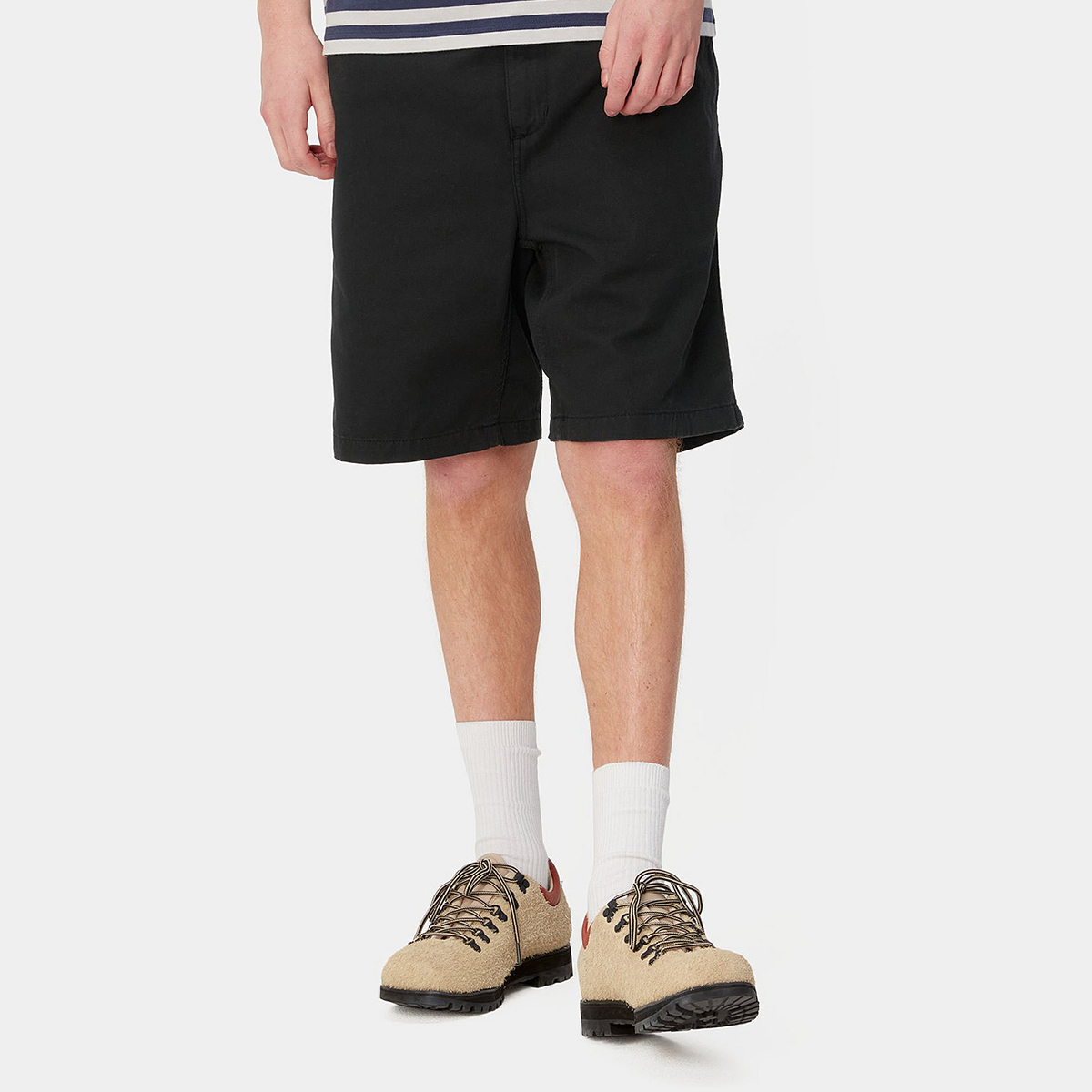 Carhartt WIP Flint Short Black Garment Dyed