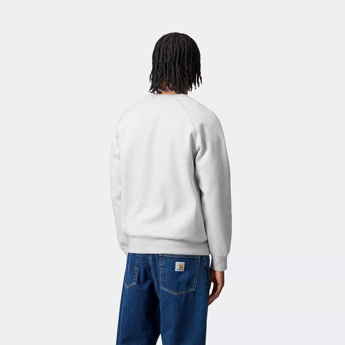 Carhartt WIP Chase Sweater Ash Heather/Gold Carhartt WIP Chase Sweater Ash Heather/Gold