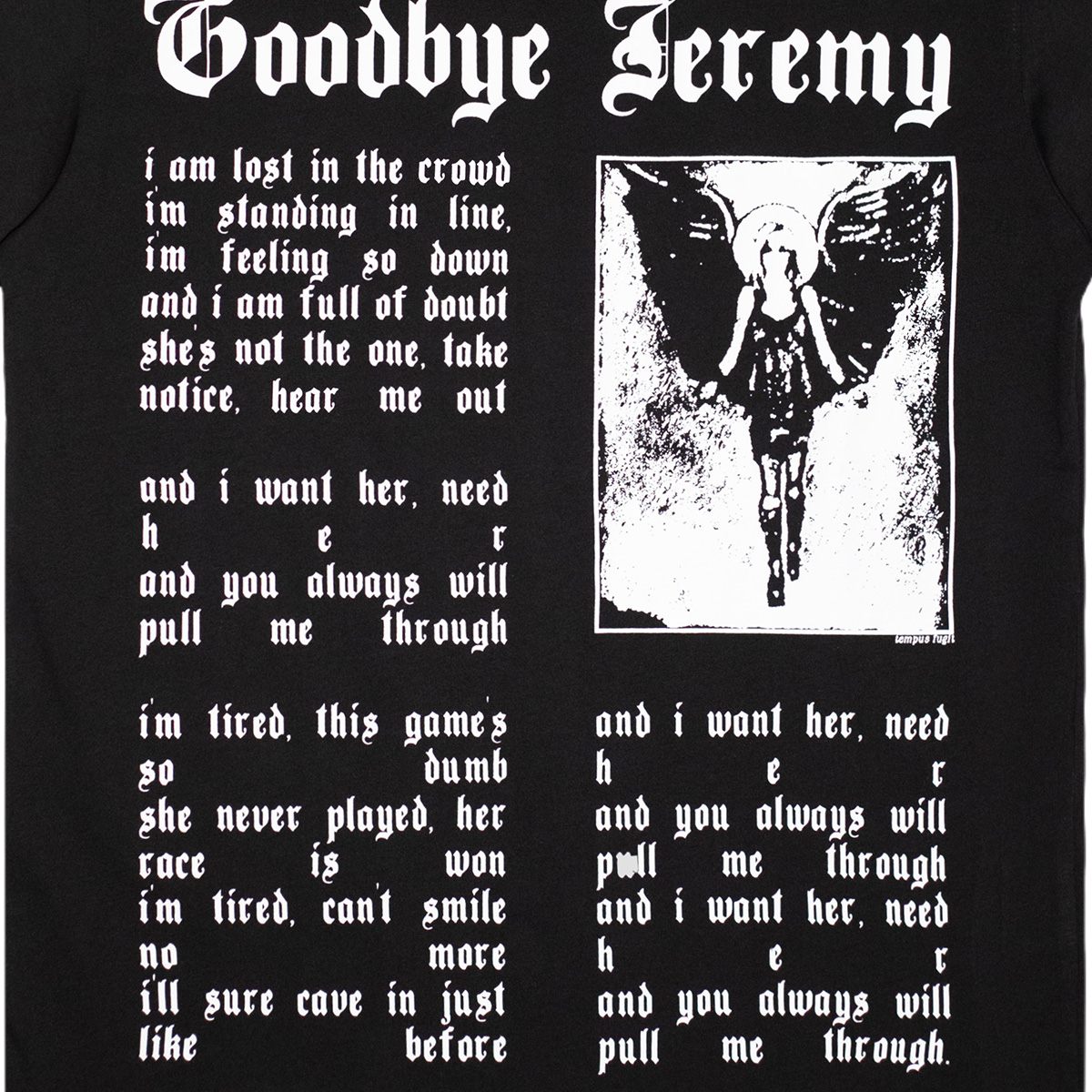 Bye Jeremy Angela T-Shirt Black