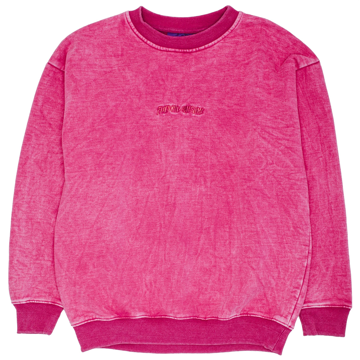 Fucking Awesome Little Stamp Snow Wash Sweater Magenta Fucking Awesome Little Stamp Snow Wash Sweater Magenta