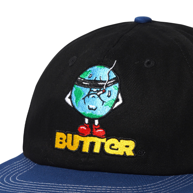 Butter Goods Blindfold 6 Panel Cap Black/Royal