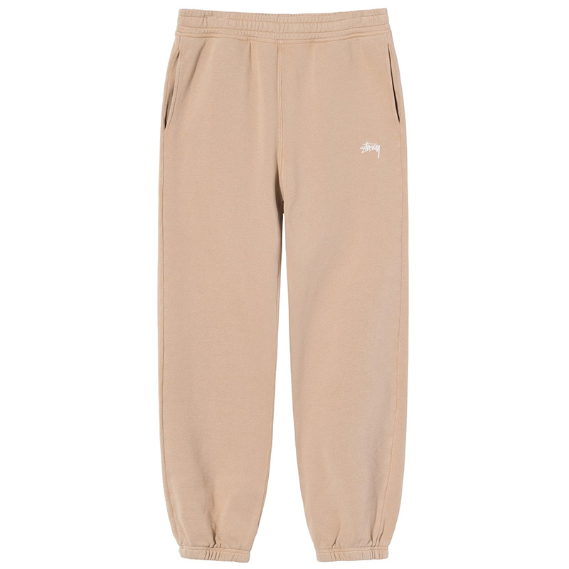 Stussy Overdyed Stock Logo Sweatpants Beige S 1106735_S