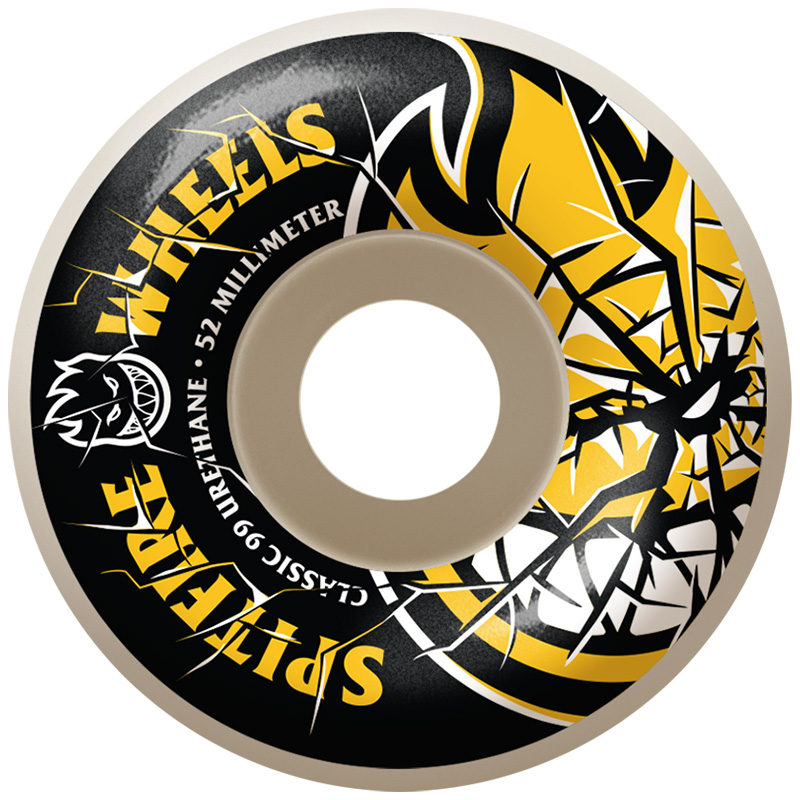 Spitfire Shattered Bighead Wheels Yellow 99D 52mm