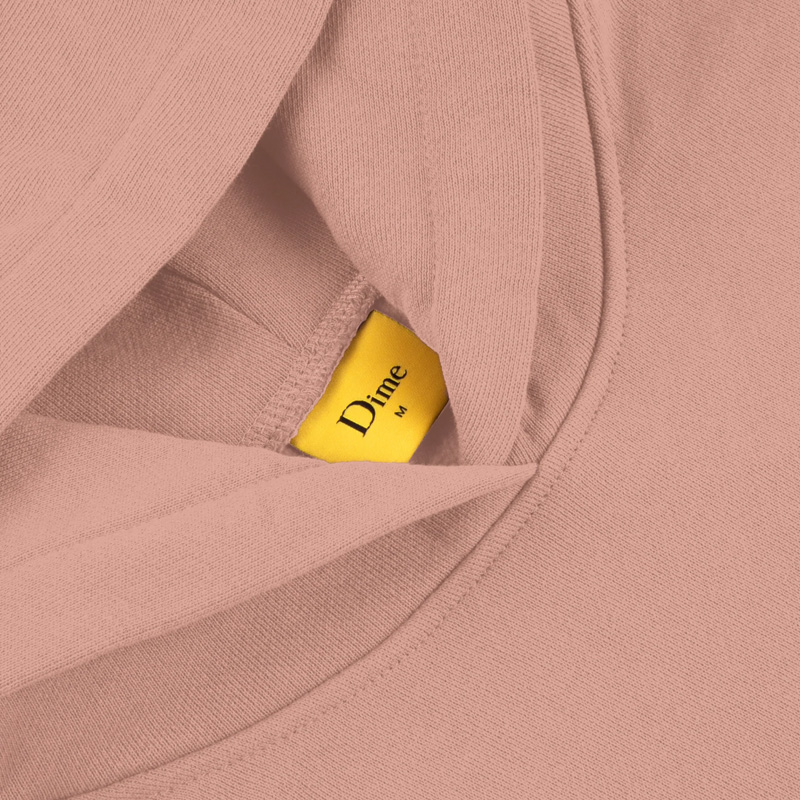 Dime Classic Small Logo Hoodie Old Pink Dime Classic Small Logo Hoodie Old Pink