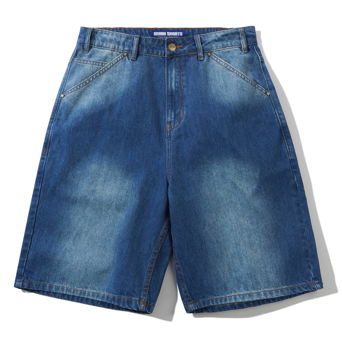 Butter Goods Encounter Denim Shorts Washed Slub Blue