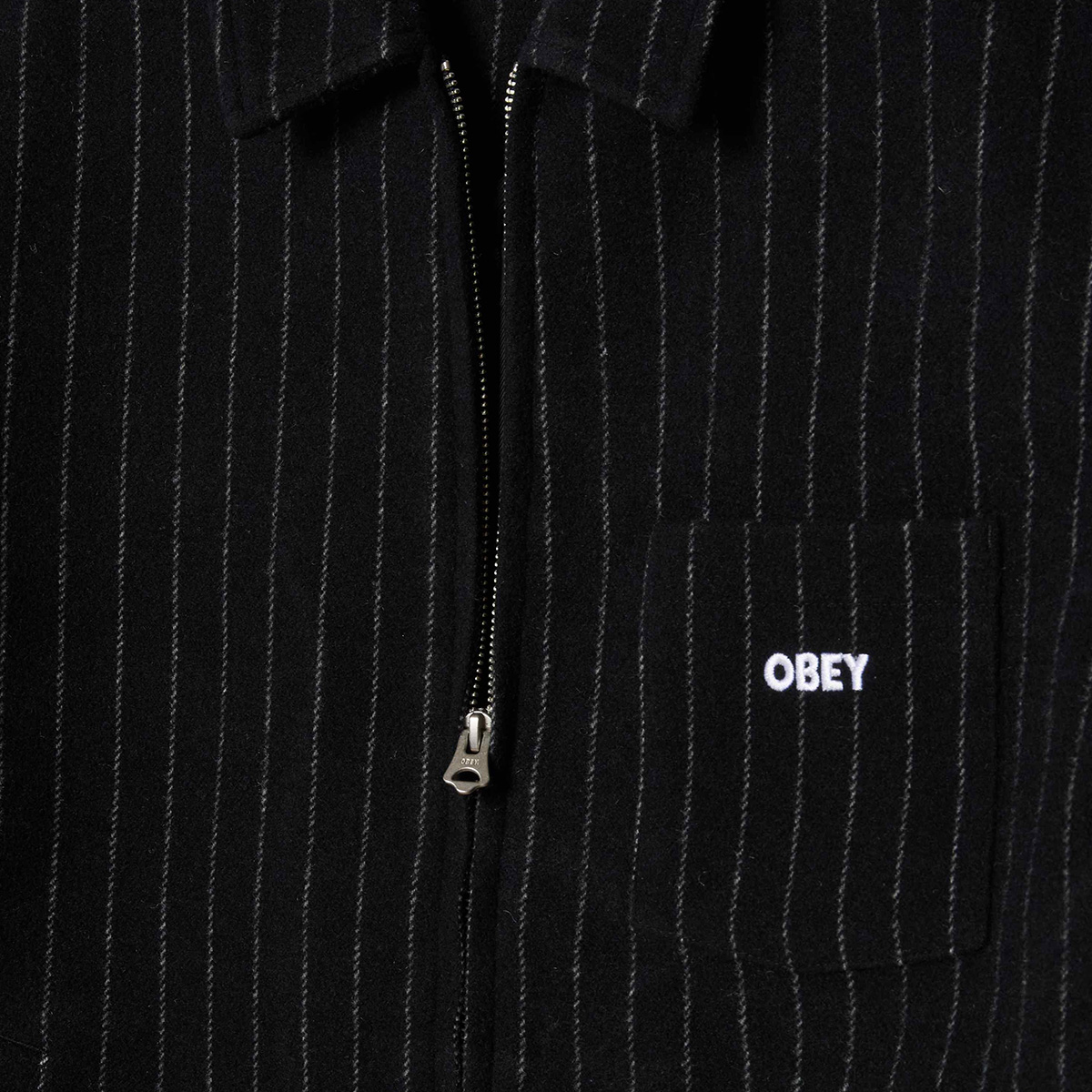 Obey Vernon Zip Jacket Navy Obey Vernon Zip Jacket Navy