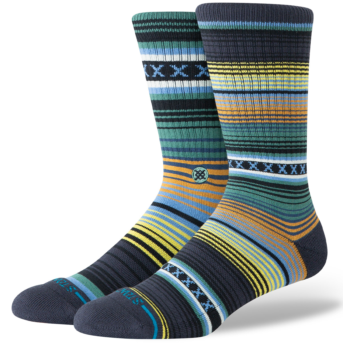 Stance Curren St Crew Socks Deep Teal