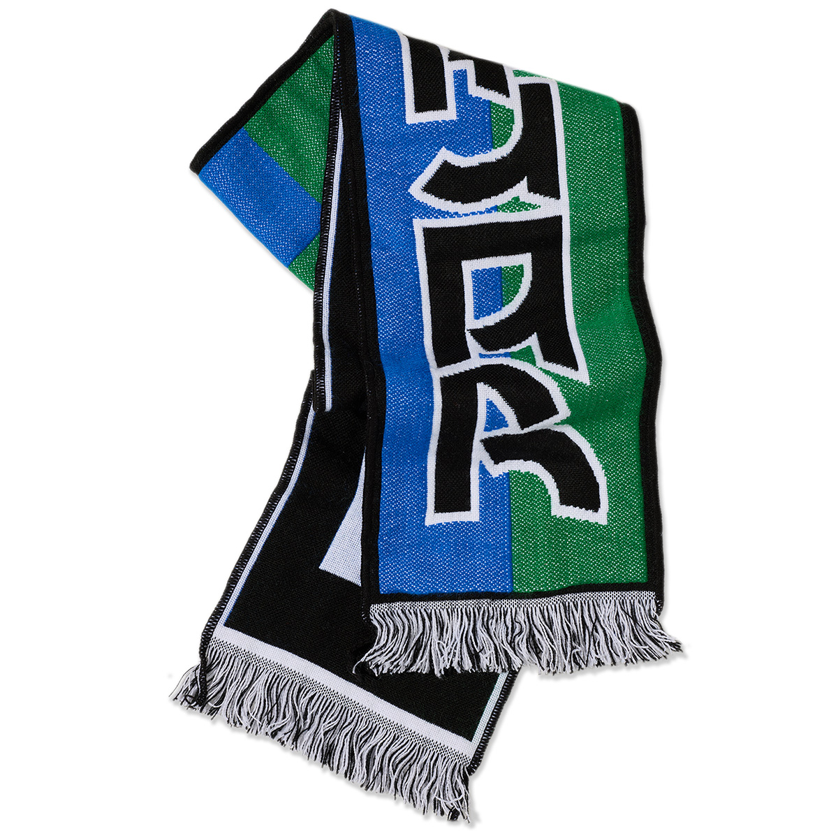 Polar Football Scarf Squares Blue/Green