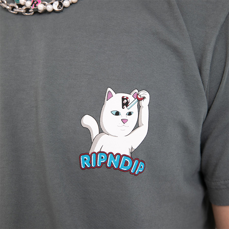 RIPNDIP Control Your Mind T-Shirt Charcoal
