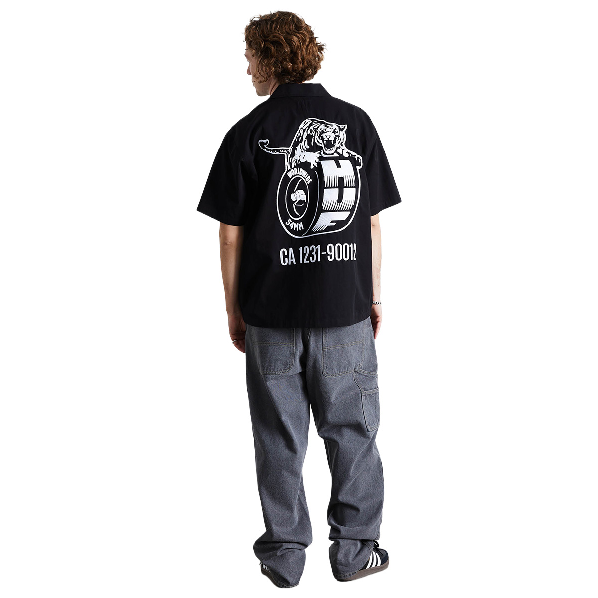 HUF Urethane Work Shirt Black