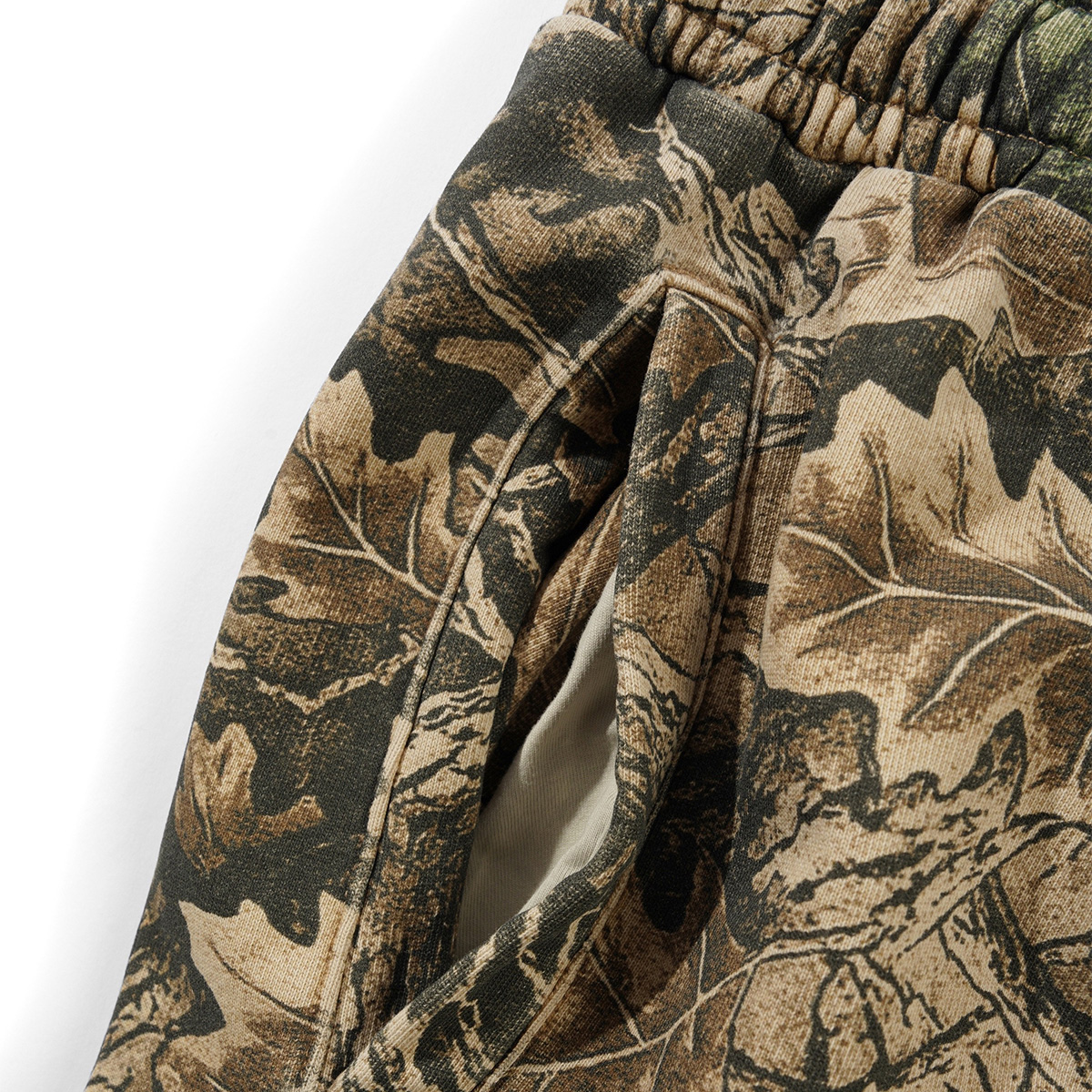 Butter Goods Fleece Shorts Forest Camo