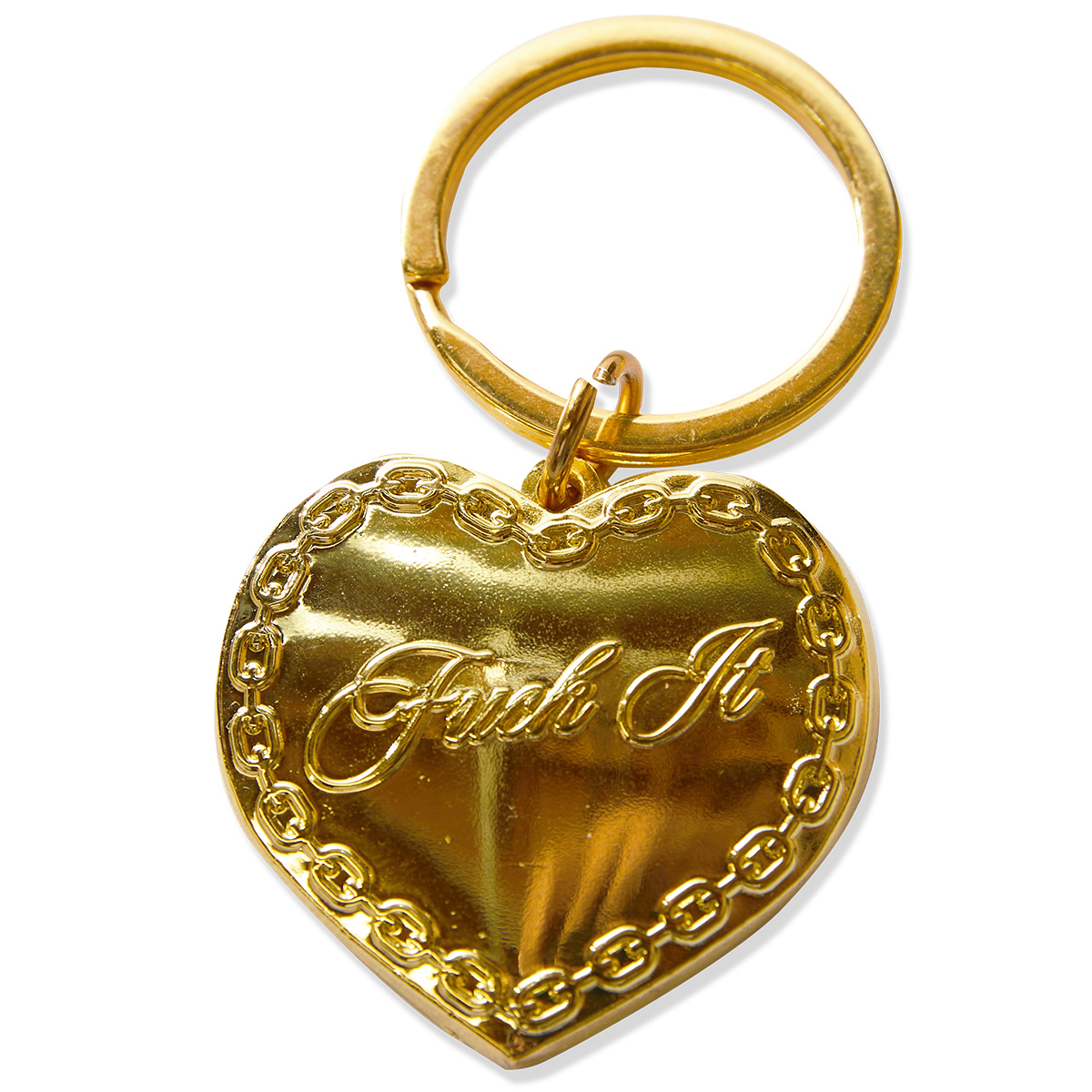 HUF Be Mine Keychain Gold