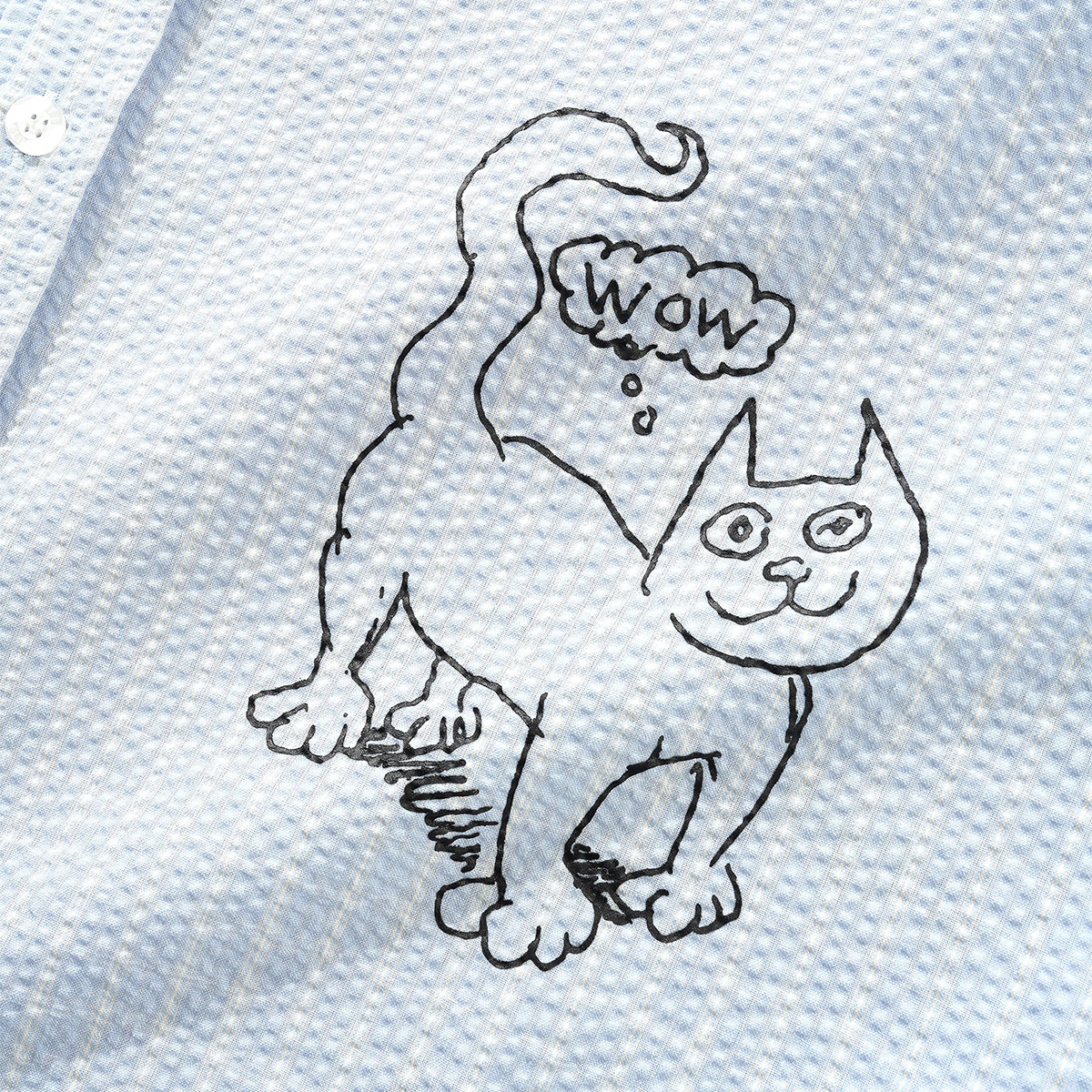 Butter Goods x Daniel Johnston Alive Again Shirt Light Blue