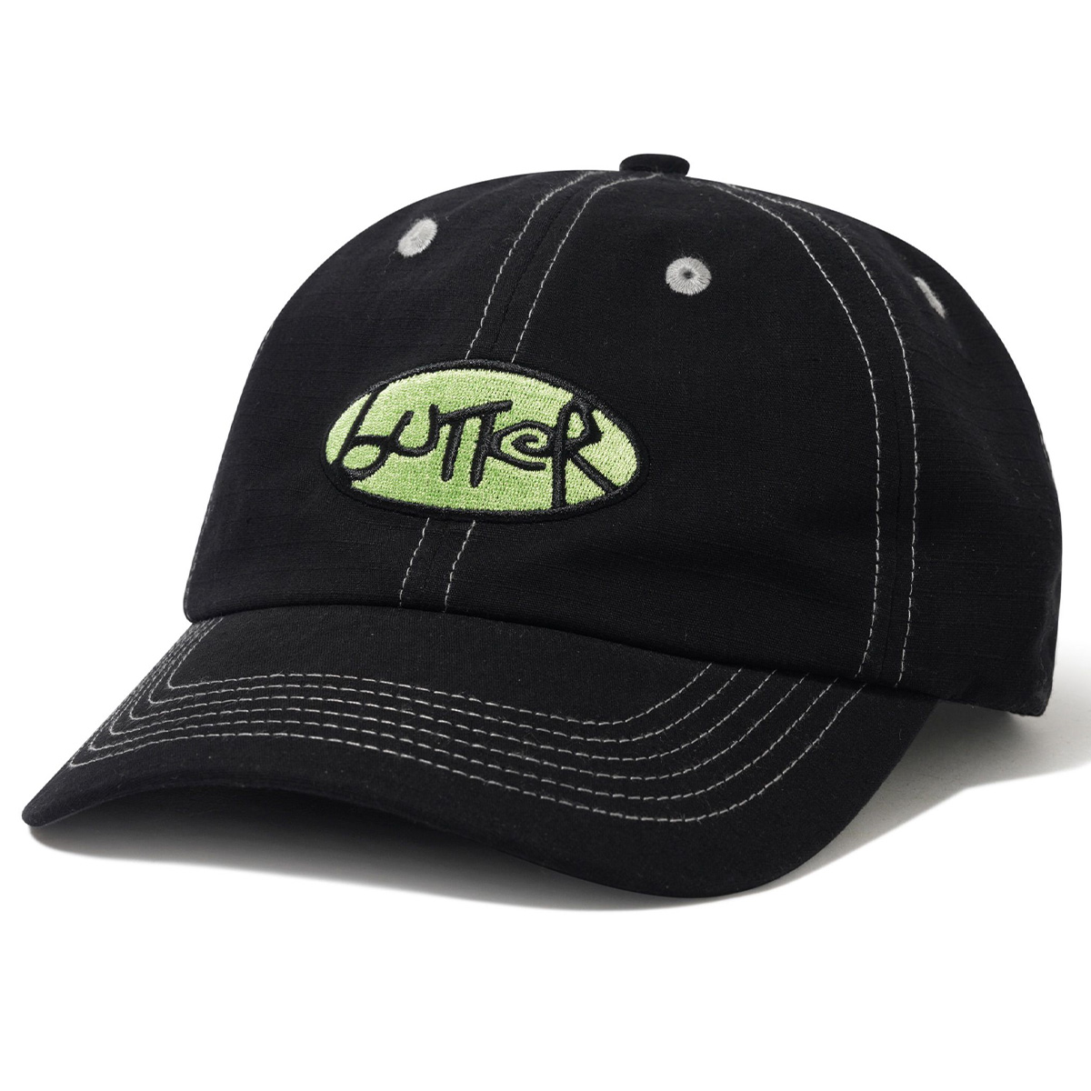 Butter Goods Abseil 6 Panel Cap Black