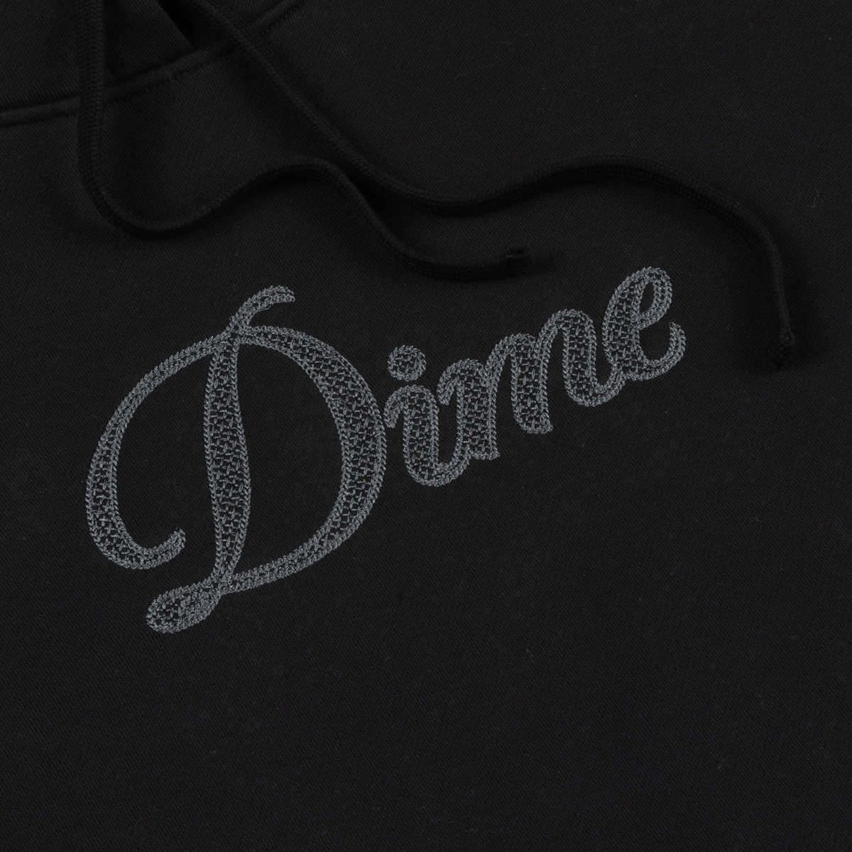 Dime Cursive Hooded Sweater Black Dime Cursive Hooded Sweater Black