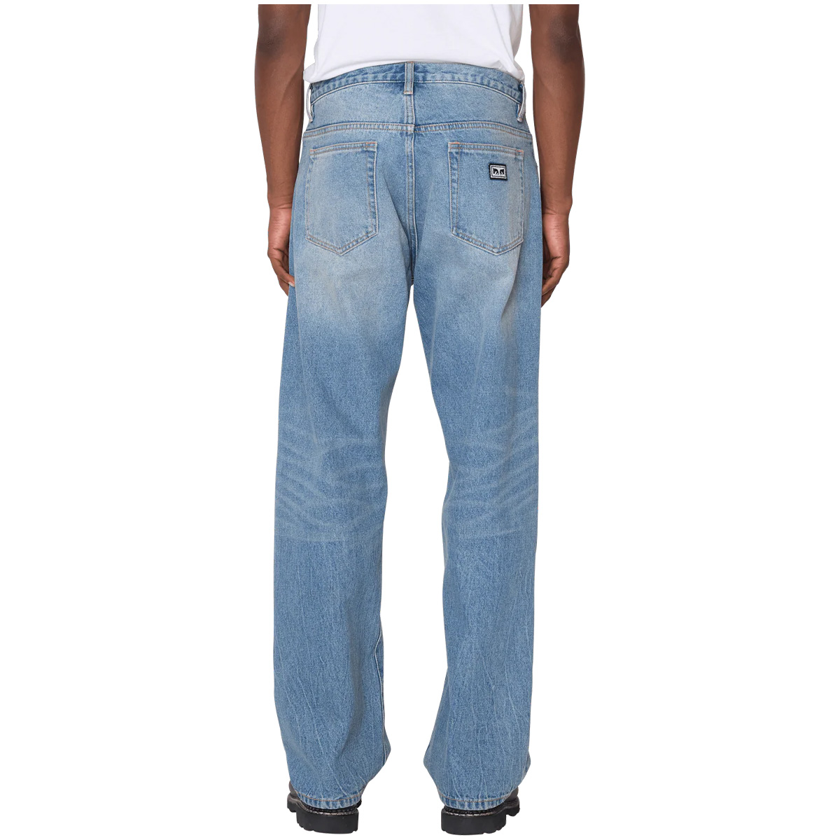 Obey Boxcar Straight Leg Denim Pant Heavy Vintage Indigo