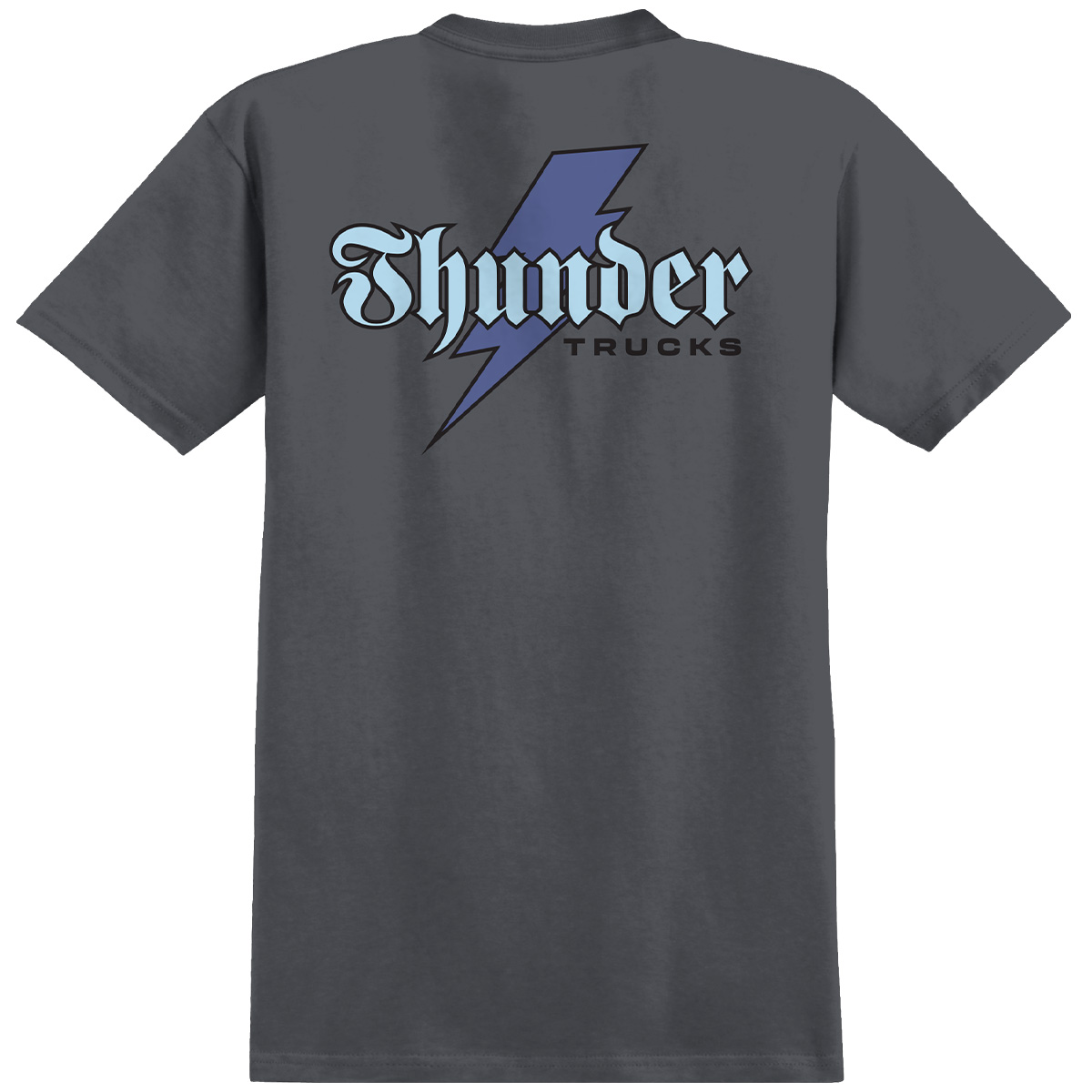 Thunder Bolt Script T-Shirt Charcoal