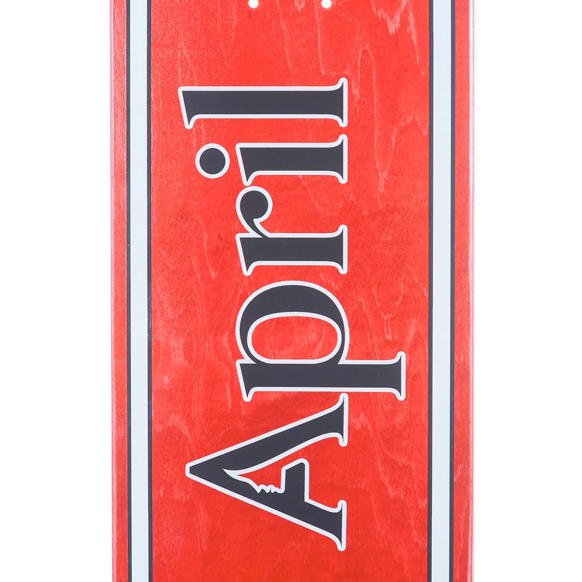 April OG Logo Skateboard Deck Red 8.38 April OG Logo Skateboard Deck Red 8.38