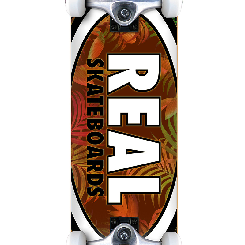 Real Team Tropic Ovals II MD Complete Skateboard 7.75