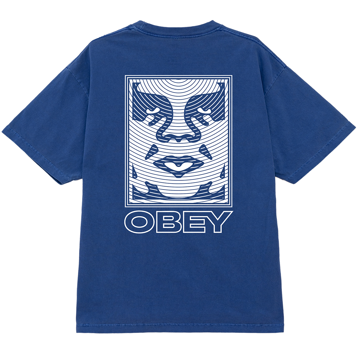 Obey Ripple T-Shirt Pigment Electric Indigo