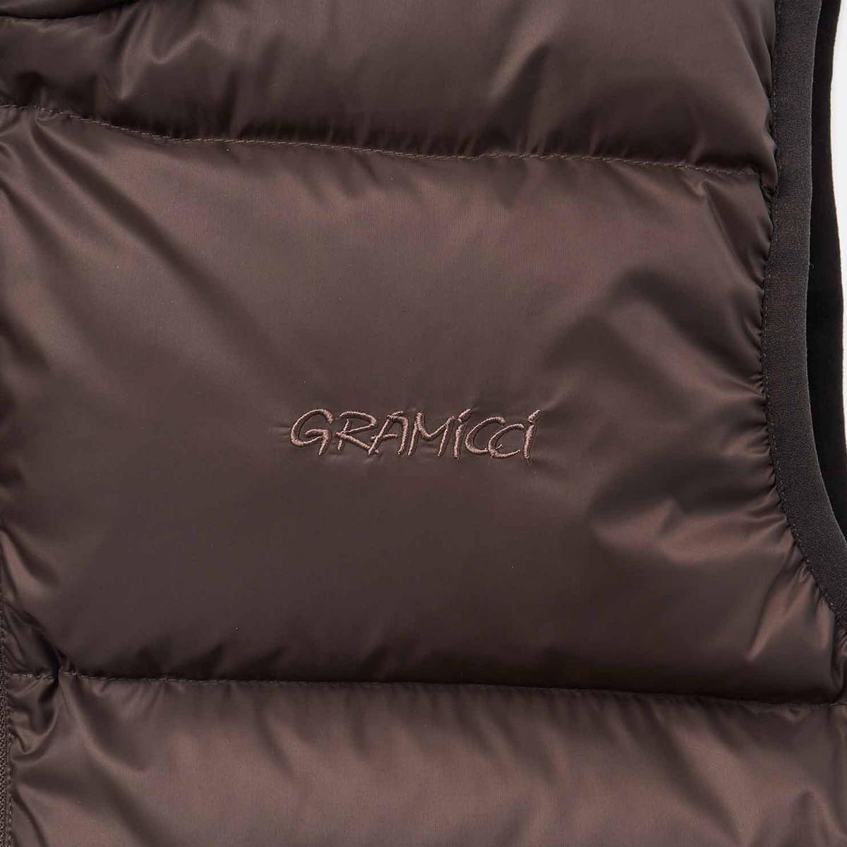 Gramicci Down Puffer Vest Dark Brown