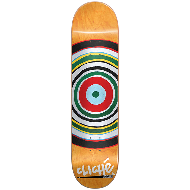 Clich��� Painted Circle RHM Skateboard Deck 8.375