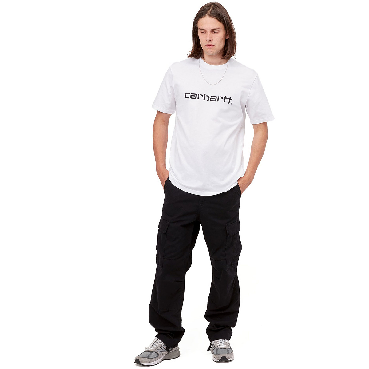 Carhartt WIP Script T-Shirt White/Black Carhartt WIP Script T-Shirt White/Black