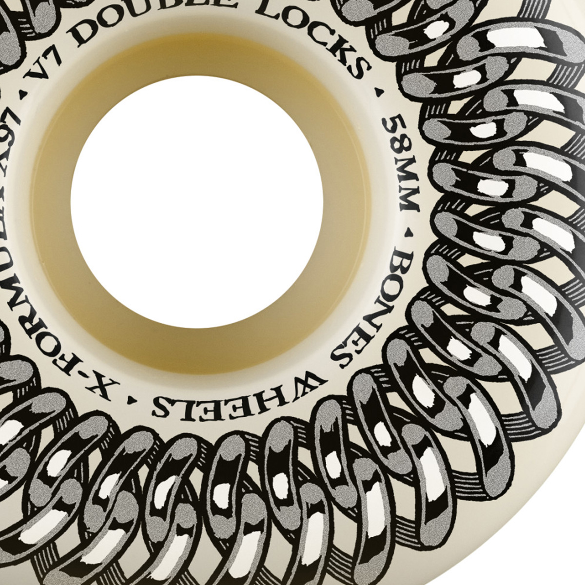 Bones X Formula V7 Double Lock Wheels Silver 97A 58mm