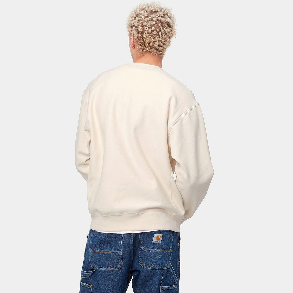 Carhartt WIP American Script Crewneck Sweater Natural Carhartt WIP American Script Crewneck Sweater Natural