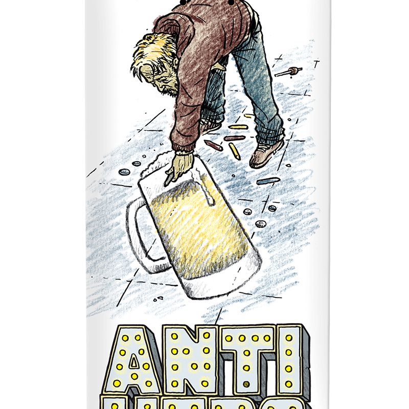 Anti Hero Kanfoush Street Performers Skateboard Deck 8.5