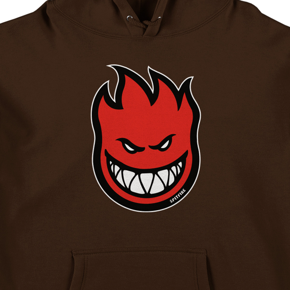 Spitfire Bighead Fill Hooded Sweater Brown