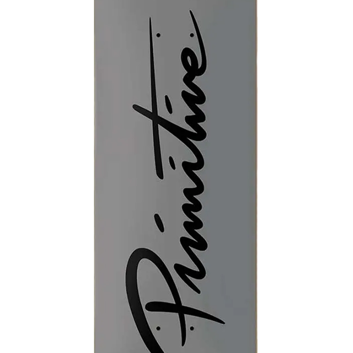 Primitive Nuevo Script Core Skateboard Deck Grey 8.38