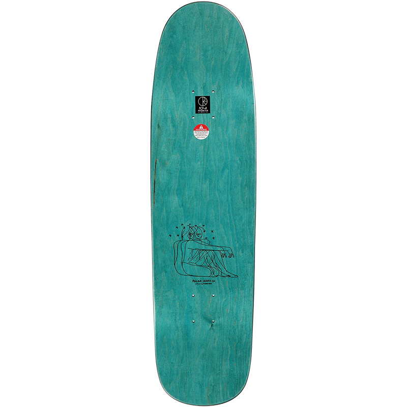 Polar Paul Grund Rider P9 Shape Skateboard Deck Various Stains 8.625