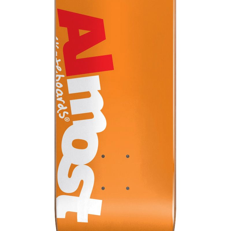 Almost Most HYB Skateboard Deck Orange 8.0