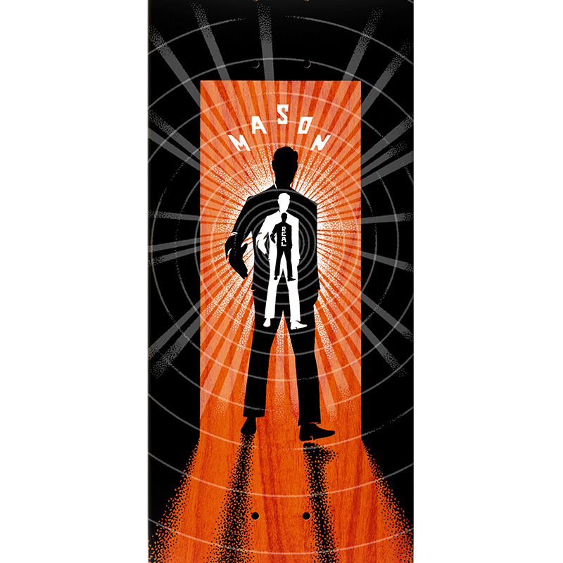 Real Mason Enigma Skateboard Deck Black Full SE 8.5 Real Mason Enigma Skateboard Deck Black Full SE 8.5