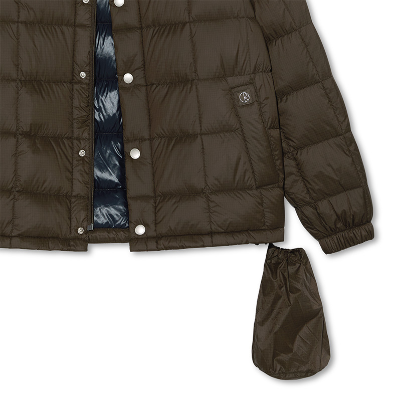 Polar Lightweight Puffer Jacket Brown Polar Lightweight Puffer Jacket Brown